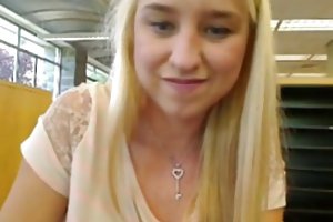 -प्रदर्शनी प्यारा गोरा किशोरों पुस्तकालय Dildo धारा निकलना अश्लील वीडियो सो