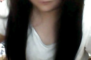 कोरियाई खूबसूरत विशालकाय महिला वेब कैमरा खेल बर्फ की सफेद भाड़ में जाओ