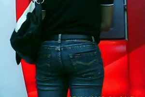 Filipina एशियाई तंग जींस खरा, काम पर सेक्स